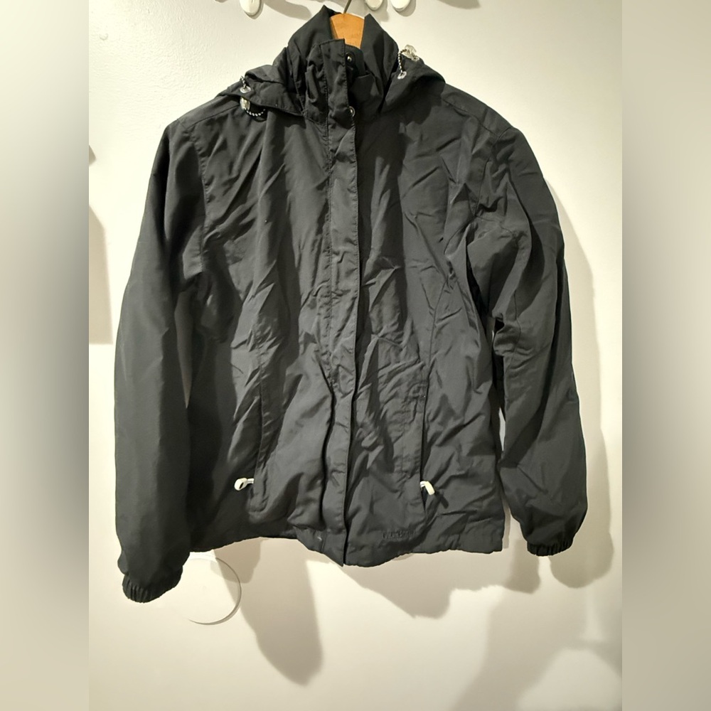 Women’s LL Bean Hooded Lightweight Jacket Windbreaker Coat Full Zip Size XS O‎